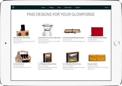 glowforge products catalog